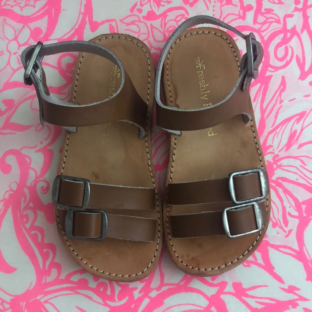 Freshly Picked Rockaway Sandal Cognac Size 7